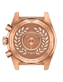 Back view of the watch case Tissot PR516 Quartz Chronograph