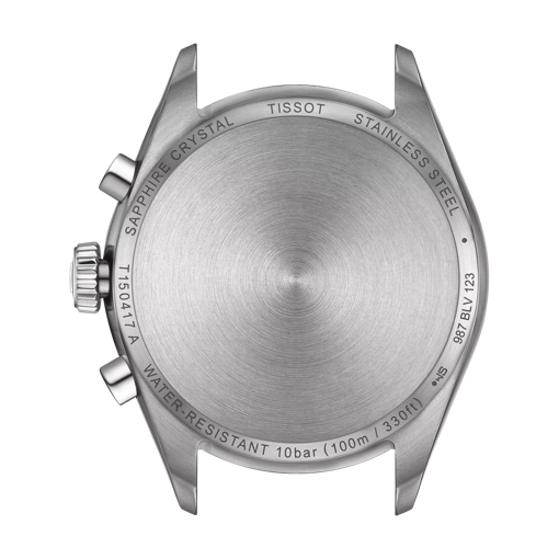 Back view of the watch case Tissot PR 100 Chronograph