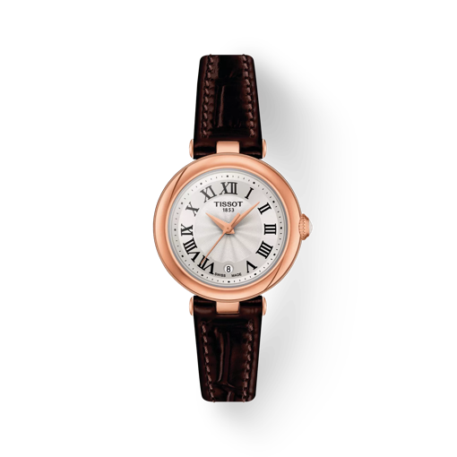 Vista frontal del reloj Tissot Bellissima small lady con sombra