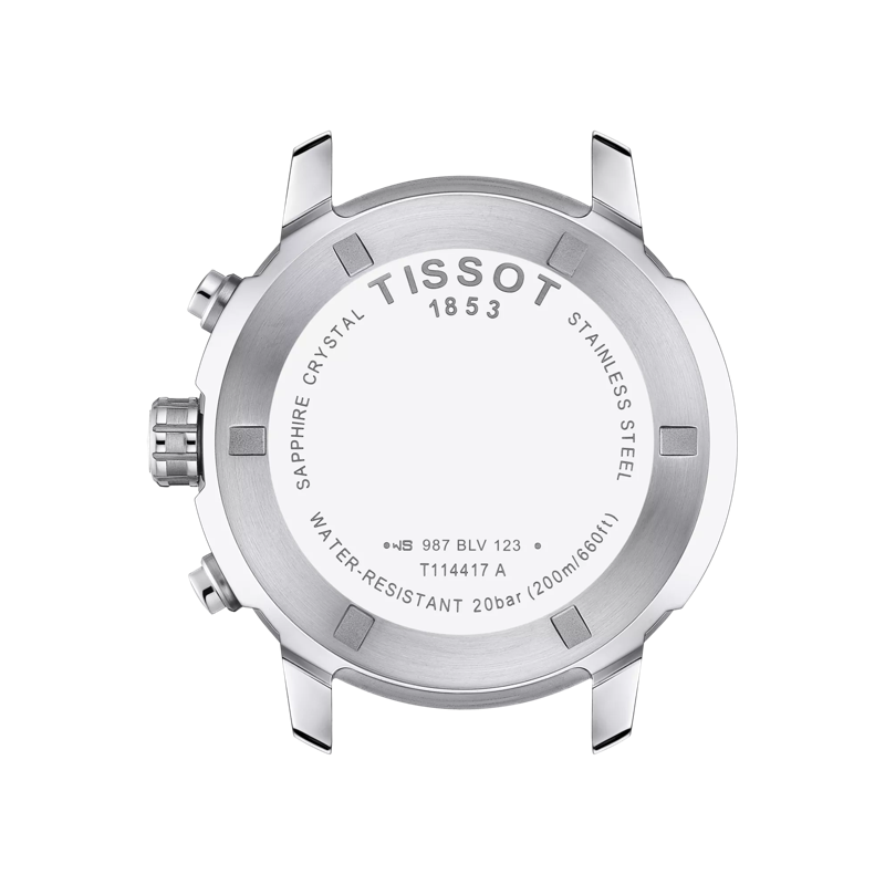 Back view of the watch case 티쏘 PRC 200 크로노그래프