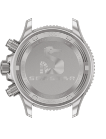 Back view of the watch case Tissot Seastar 1000 Quartz Chronograph 38mm