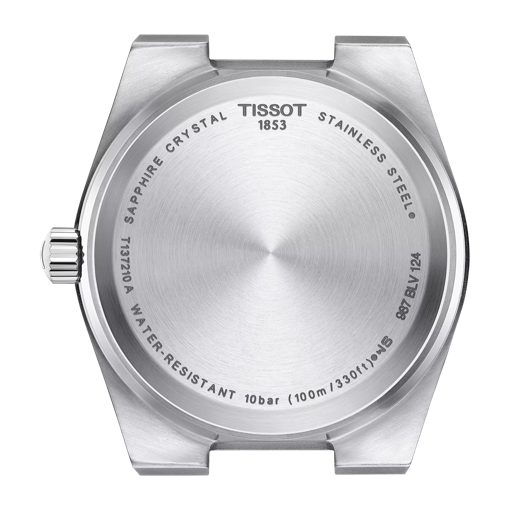 มุมมองด้านหลังของตัวเรือนนาฬิกา Tissot PRX 35mm