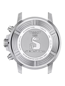 Back view of the watch case Tissot Seastar 1000 Chronograph
