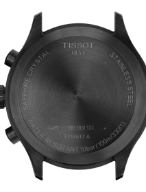 Back view of the watch case Tissot Chrono XL