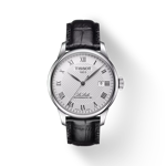 Front view of the watch Tissot Le Locle Powermatic 80 with shadow