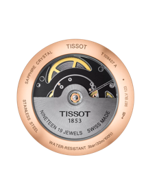 Back view of the watch case Tissot Everytime Swissmatic 40mm