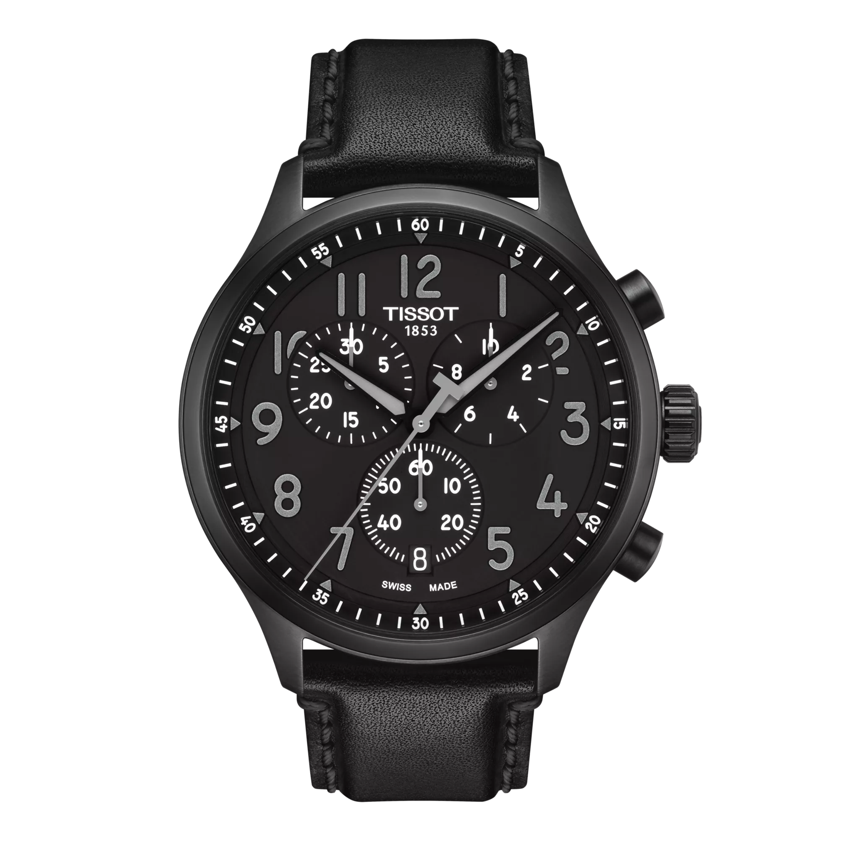 Front view of the watch Tissot Chrono XL Vintage