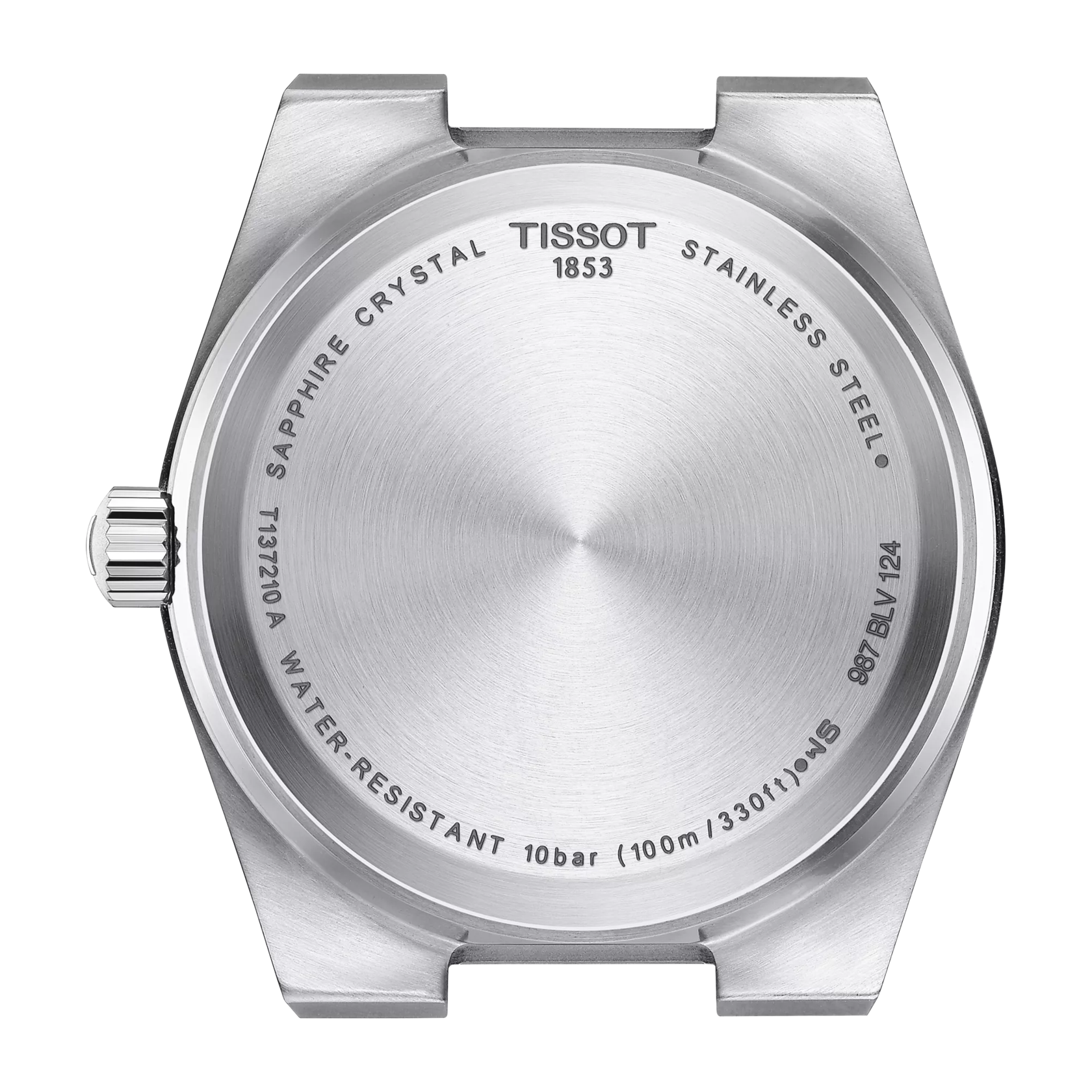 Back view of the watch case 티쏘 PRX 35mm
