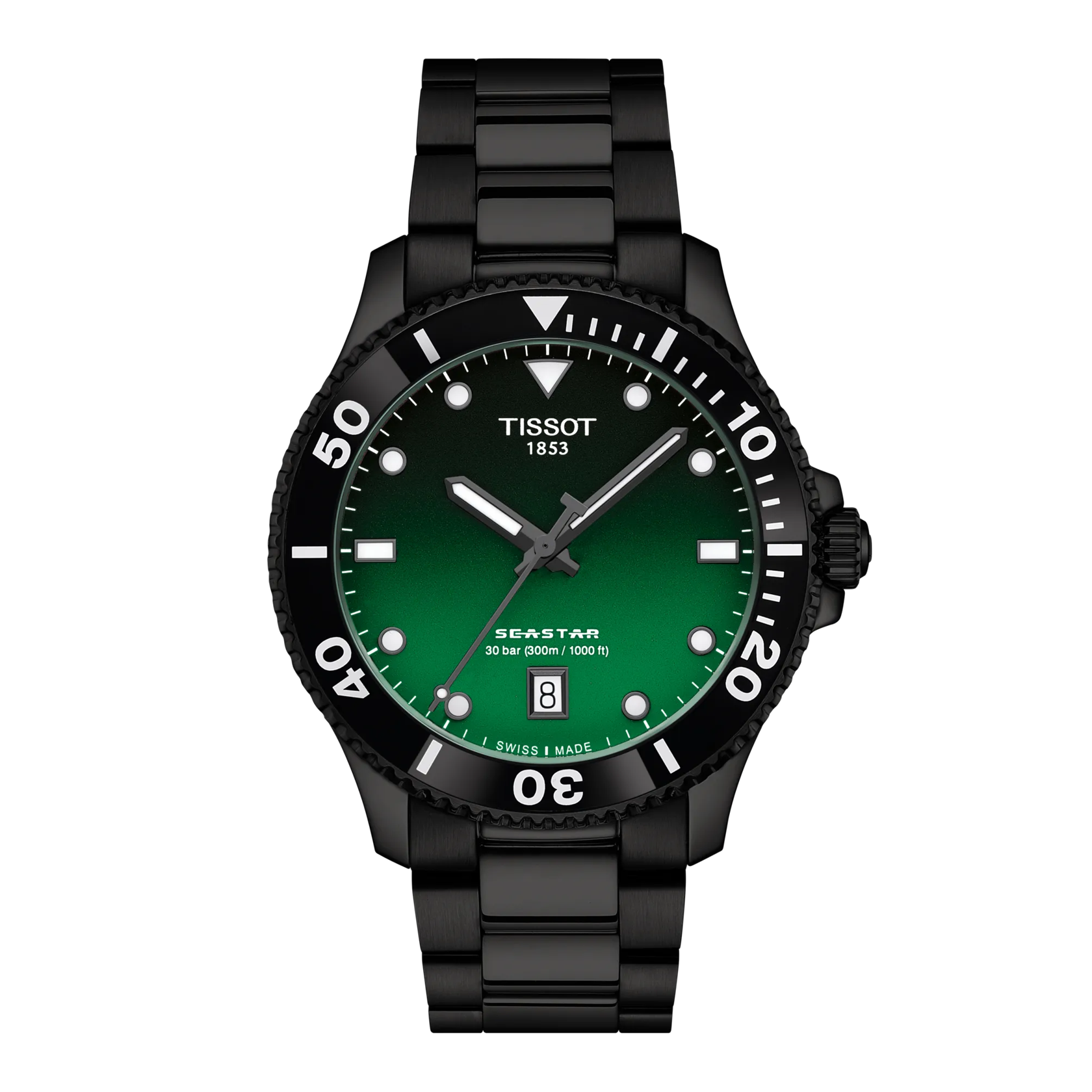 Tissot Seastar 1000 Quartz 40mm の正面図