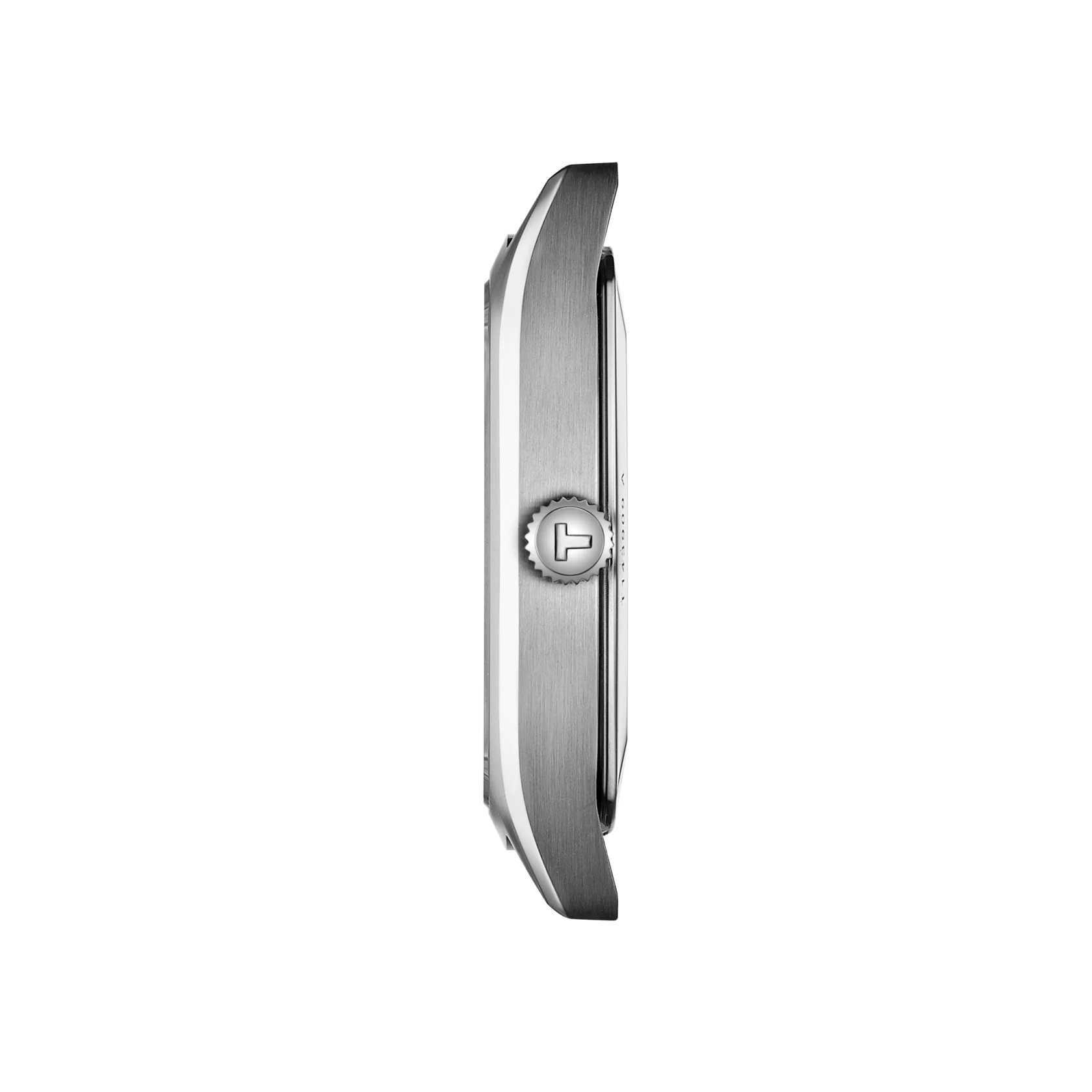 Profile view of the watch case 티쏘 스타일리스트