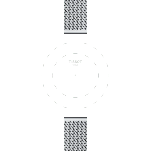 Focus on the lugs of Tissot Official Steel Milanais Bracelet Lugs 16 mm