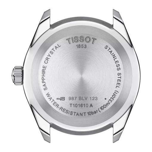 Vue arrière du boîtier de la montre Tissot PR 100 Sport Gent