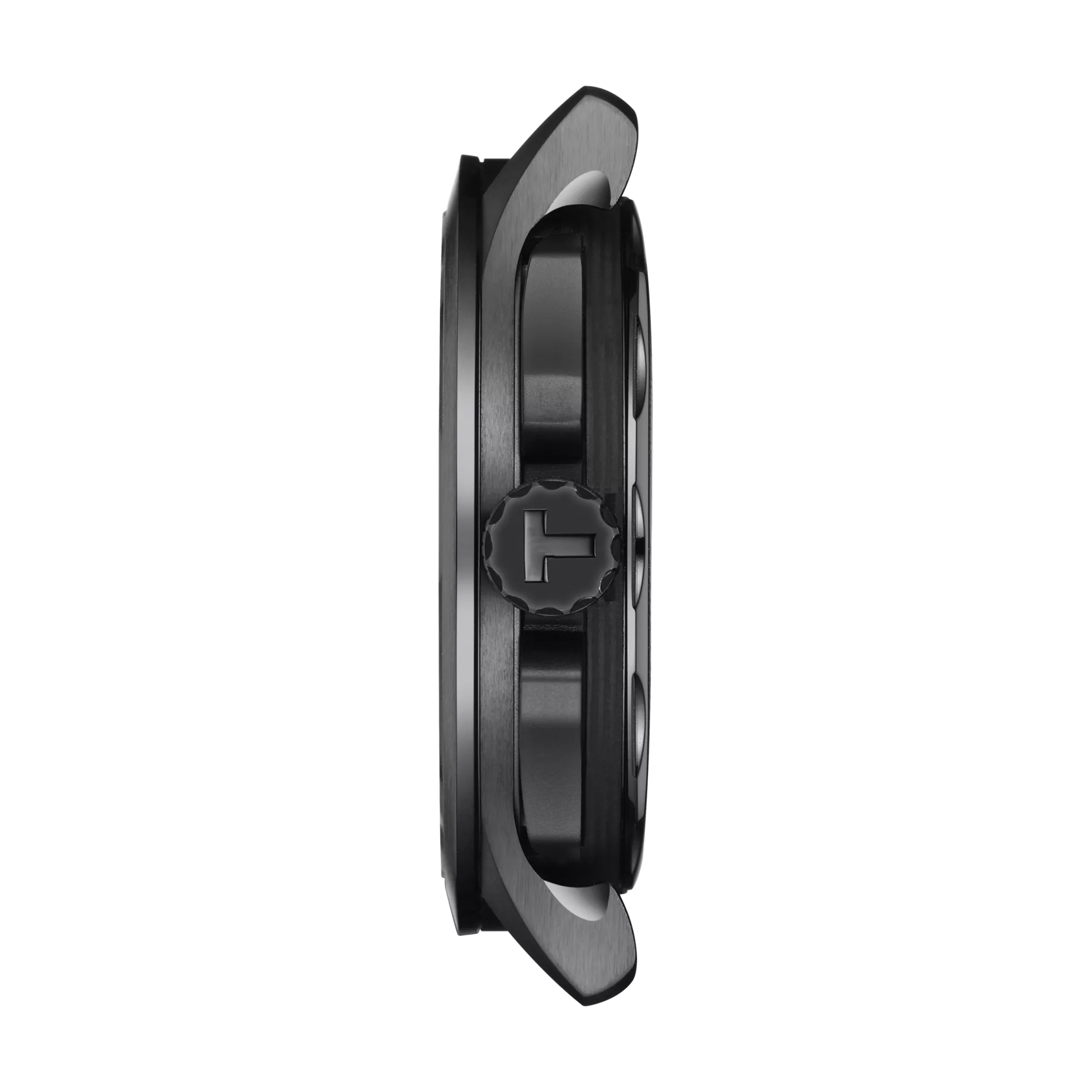 Profile view of the watch case Tissot T-Race Cycling Vuelta 2022 Special Edition