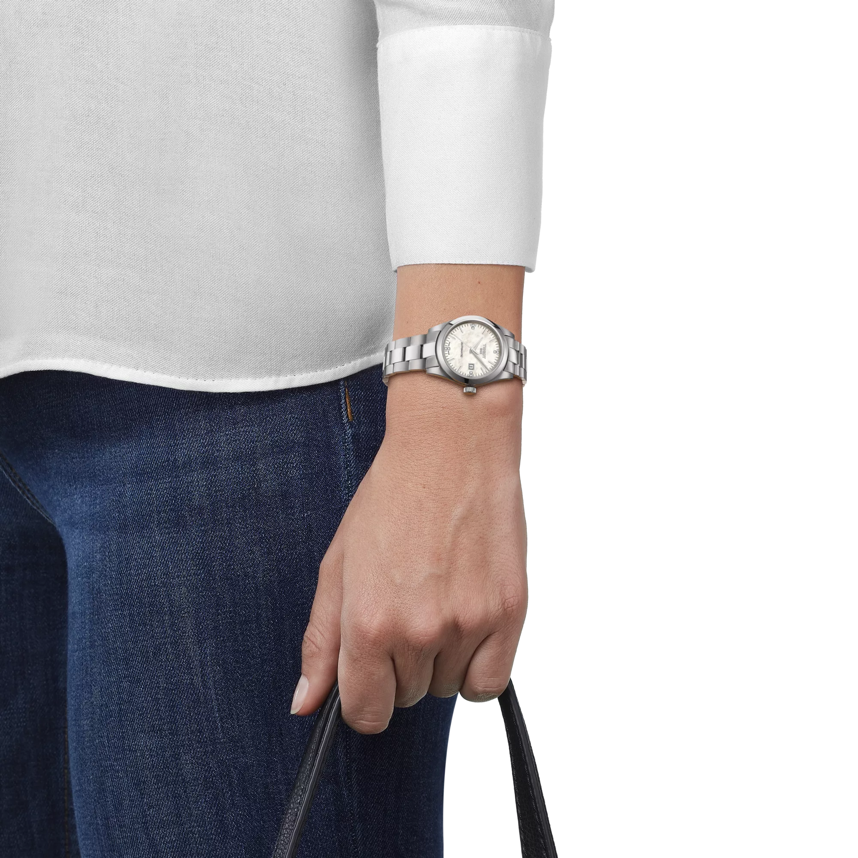 Simulation of the watch Tissot T-My Lady Automatic on a wrist
