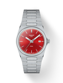 Tissot PRX Quartz 35mm の正面図・影あり