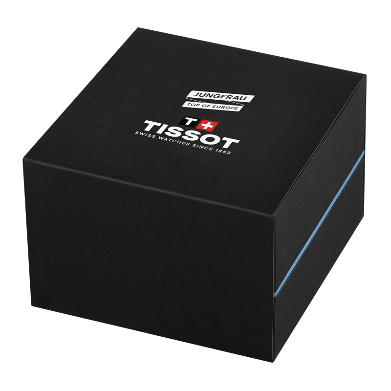 Vooraanzicht van het horloge Tissot T-Touch Connect Sport Jungfraubahn gesloten