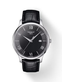 Front view of the watch Tissot 經典系列 with shadow