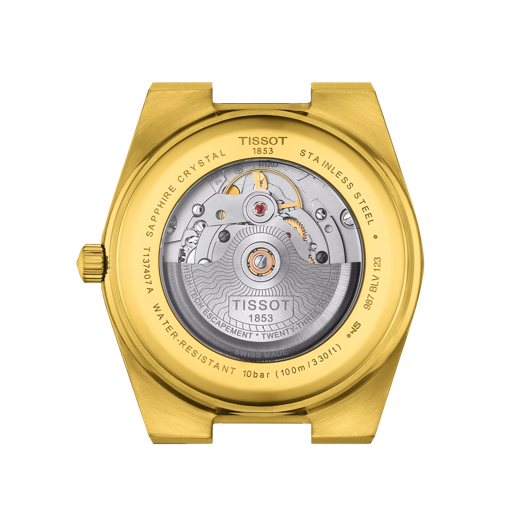 Back view of the watch case Tissot PRX Powermatic 80 40mm