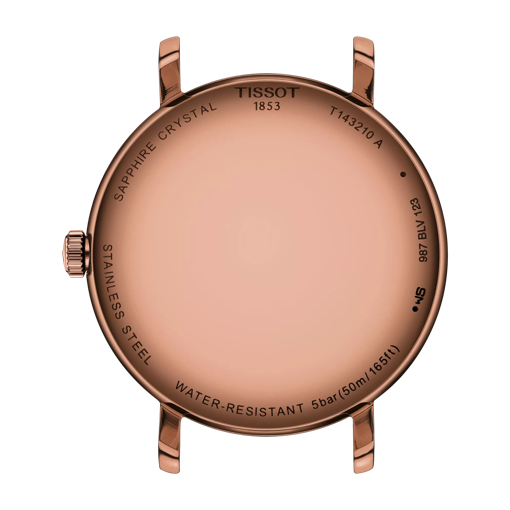 Back view of the watch case Tissot Everytime 34mm