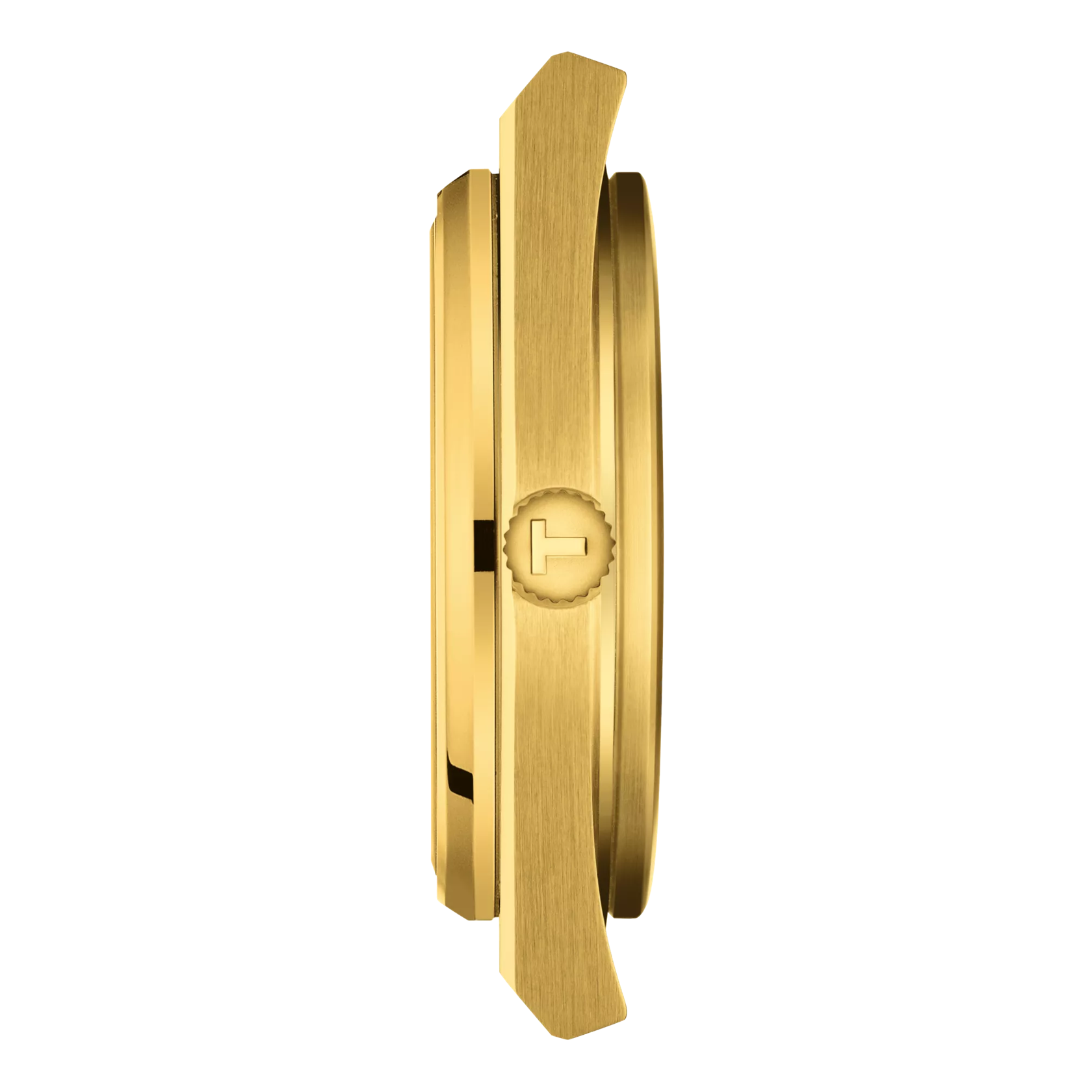 Profile view of the watch case Tissot PRX 自動款達米安·利拉德特別版腕錶