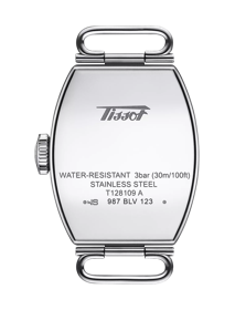 Vue arrière du boîtier de la montre Tissot Heritage Porto Small lady