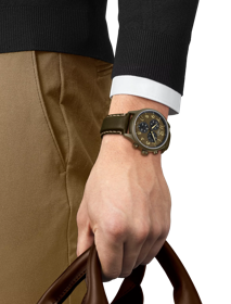 Simulation of the watch Tissot Chrono XL on a wrist