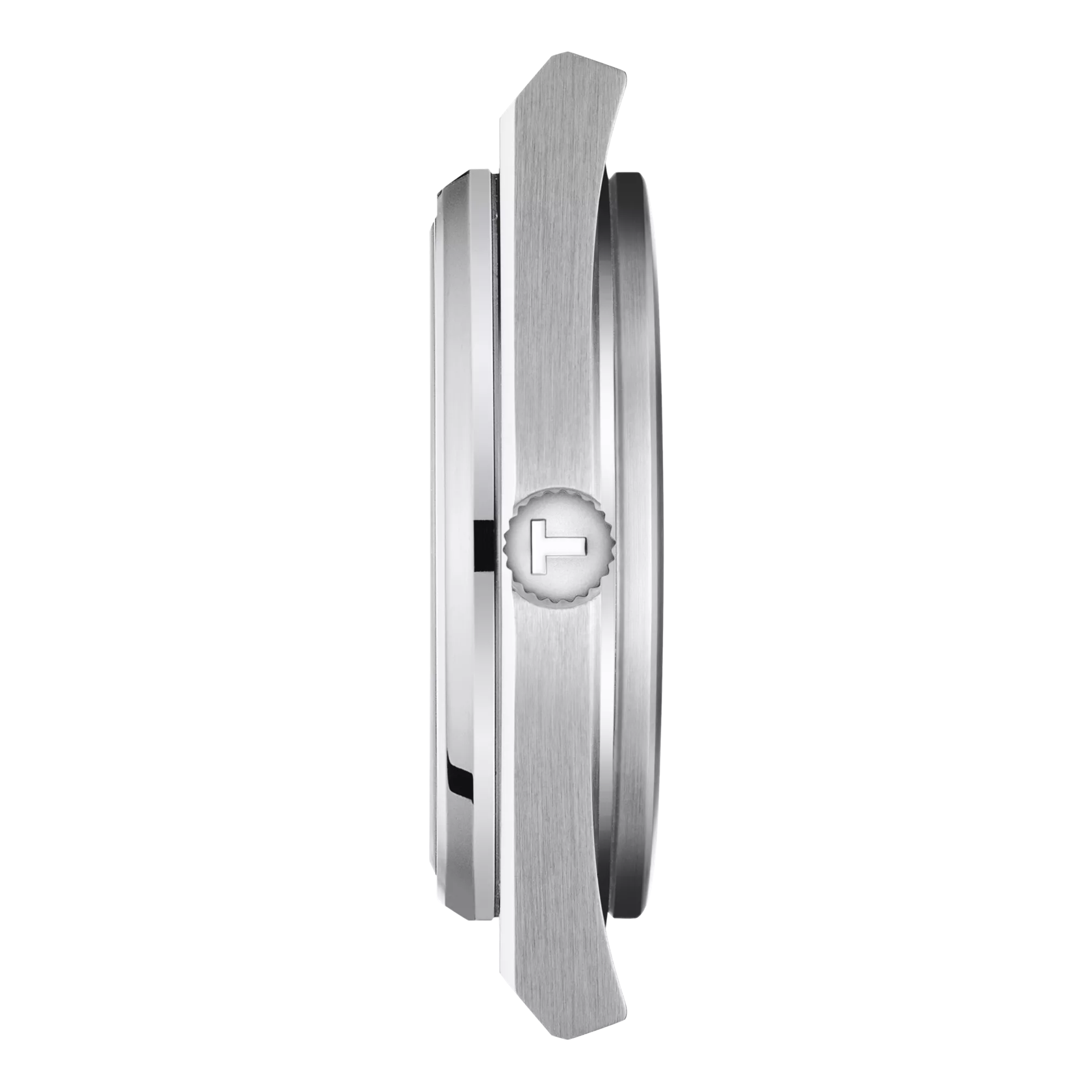 Profile view of the watch case Tissot PRX 系列