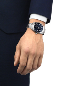 Simulation of the watch Tissot Gentleman Powermatic 80 Silicium on a wrist