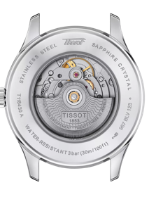 Back view of the watch case Tissot Heritage Visodate Powermatic 80