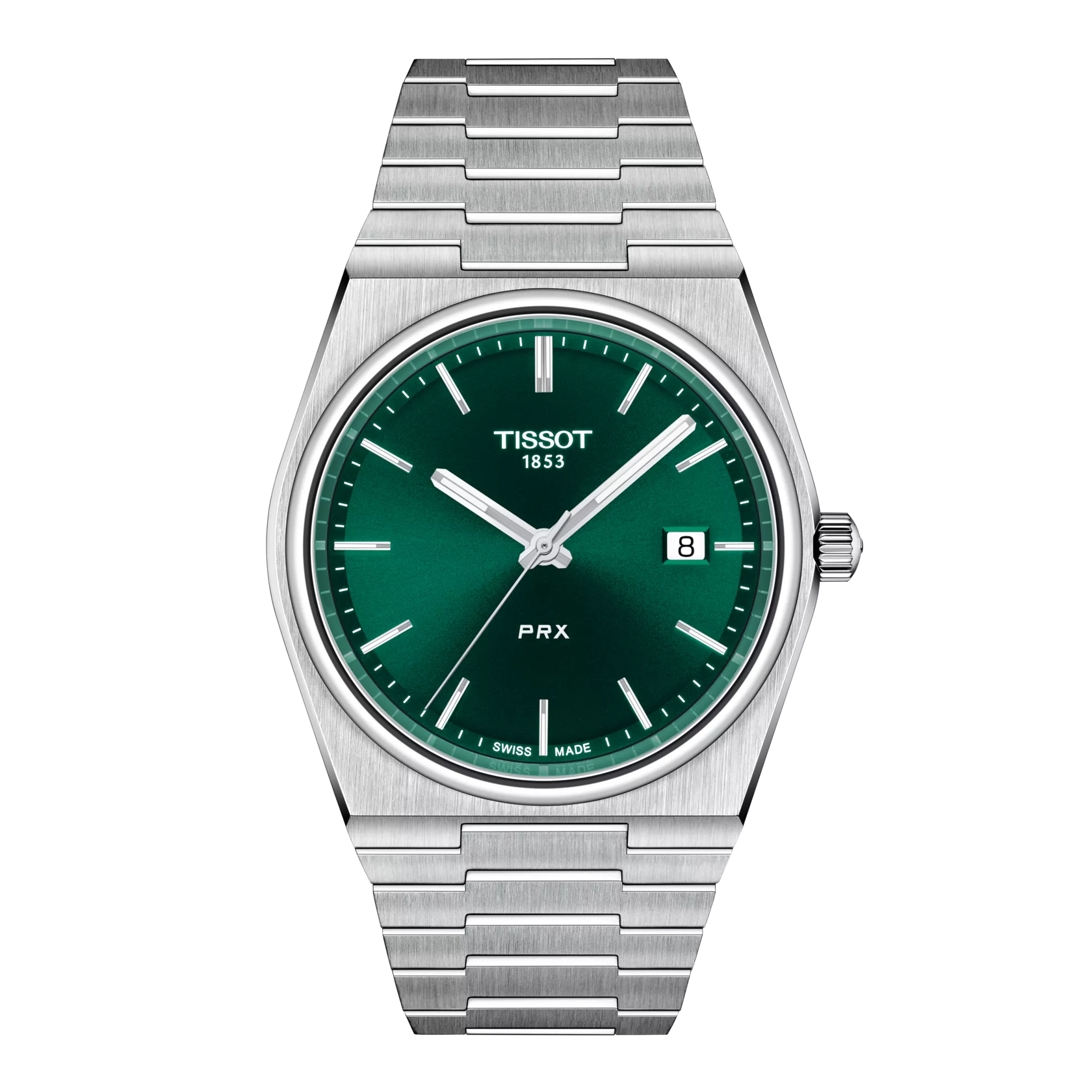 Front view of the watch Tissot PRX 系列