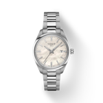 Vue de face de la montre Tissot PR 100 Quartz 34mm avec ombre