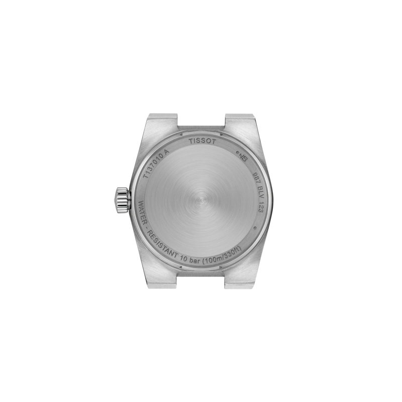 Back view of the watch case Tissot PRX 25mm