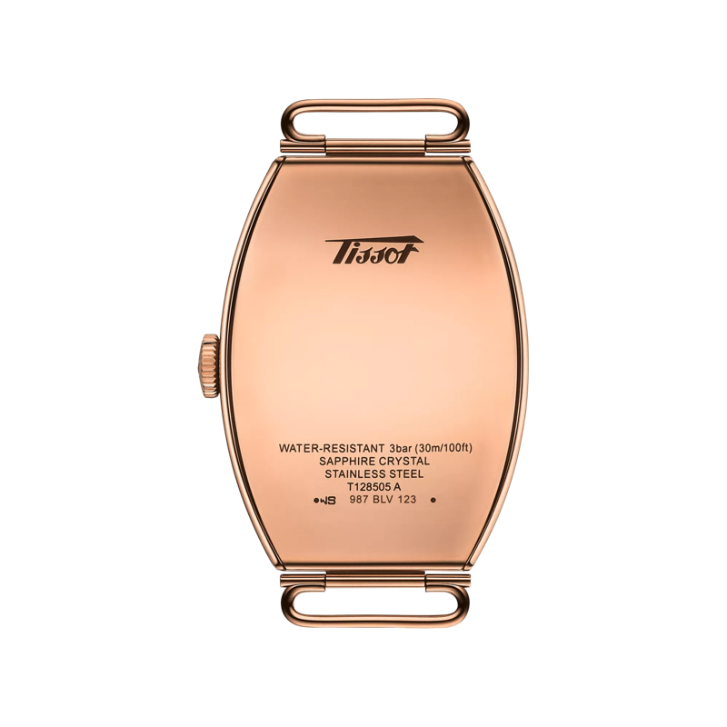 Back view of the watch case Tissot Heritage Porto Mechanical