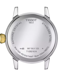 Rückansicht des Gehäuses der Uhr Tissot Classic Dream Lady