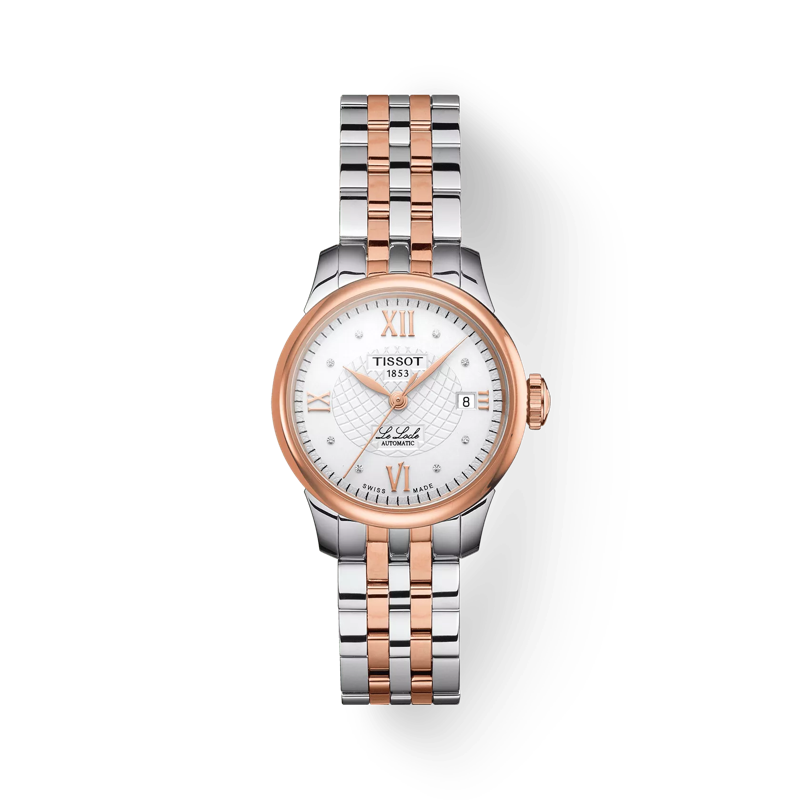 Front view of the watch Tissot Le Locle  Automatic  Lady with shadow