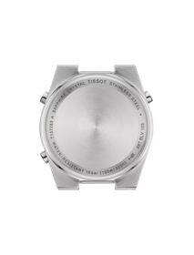 มุมมองด้านหลังของตัวเรือนนาฬิกา Tissot PRX Digital 35 mm