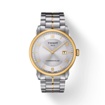 Front view of the watch Tissot Luxury Powermatic 80 with shadow
