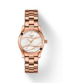 Front view of the watch Tissot T-Wave with shadow