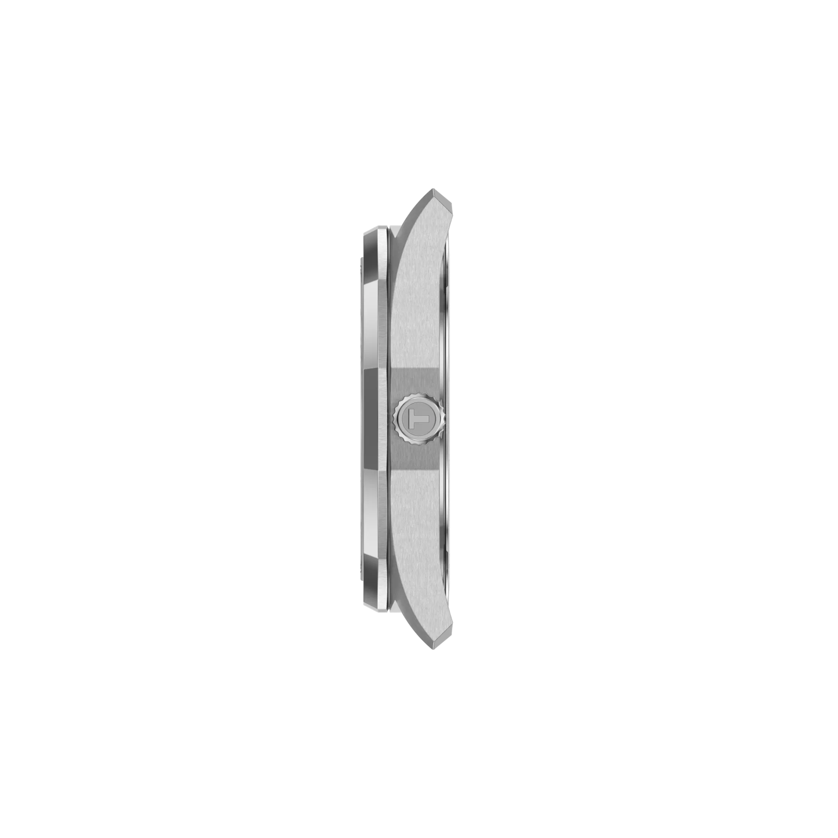 Profile view of the watch case Tissot PRC 100 Solar Quartz 39mm