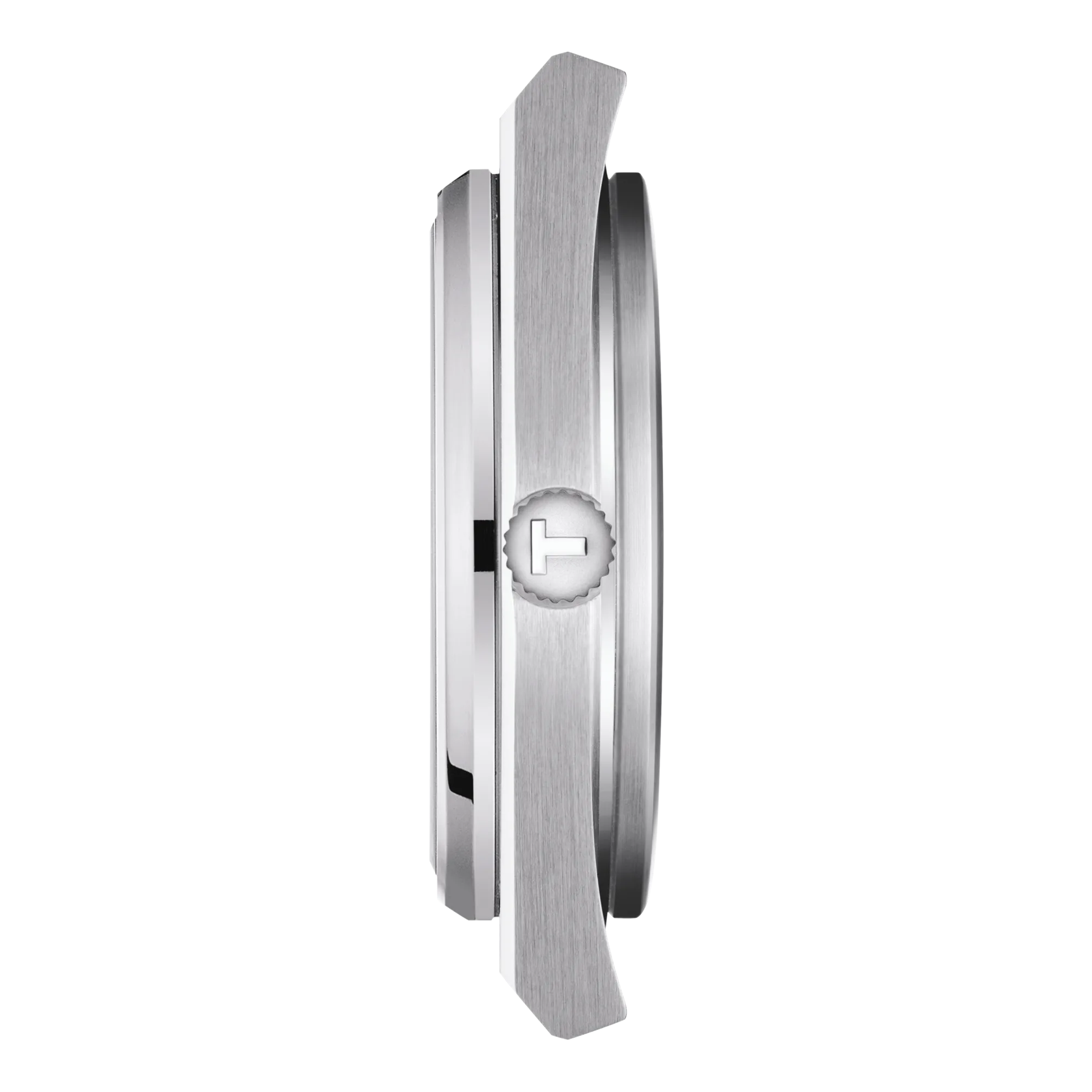 Profile view of the watch case Tissot PRX Quartz 40mm