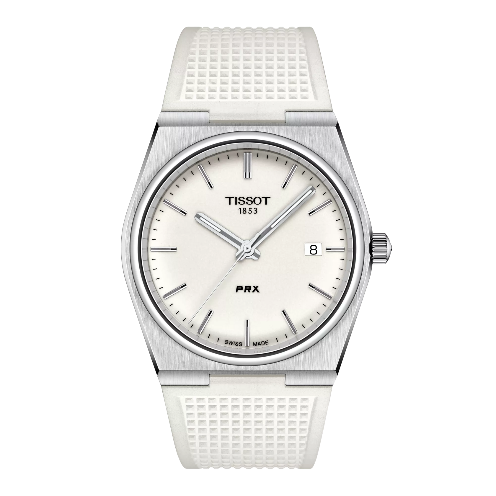 Front view of the watch Tissot PRX 40mm