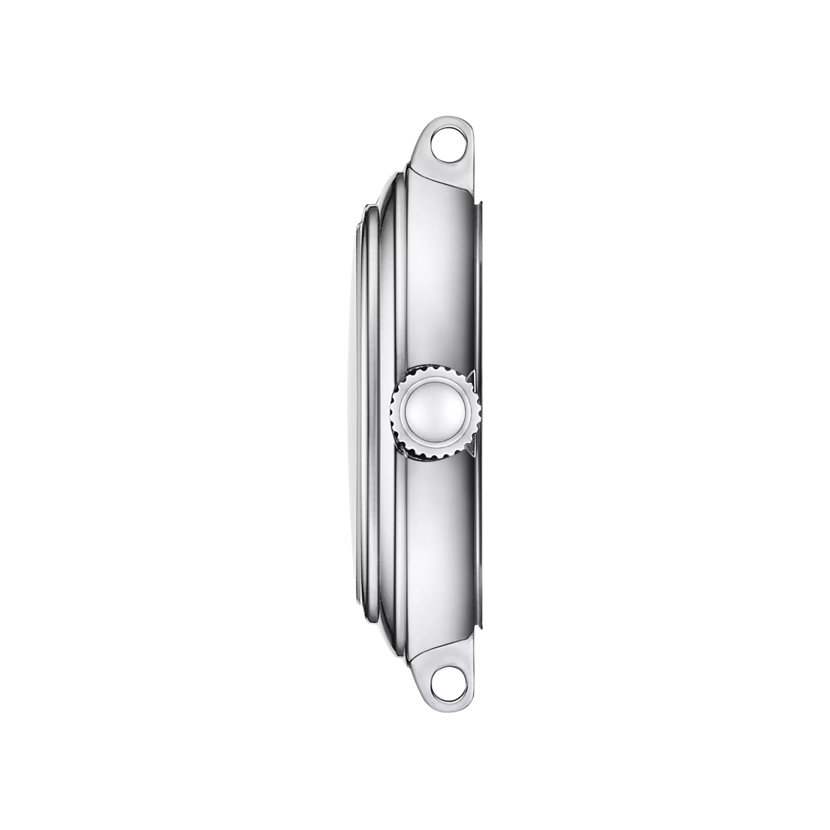 Vista de perfil de la caja del reloj Tissot Bellissima Small Lady - M double tour strap