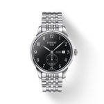 Front view of the watch Tissot Le Locle Automatique Petite Seconde with shadow