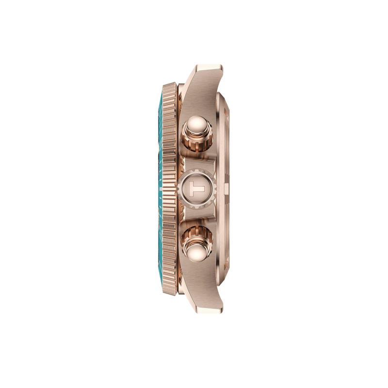Profile view of the watch case Tissot Seastar 1000 Quartz Chronograph 38mm