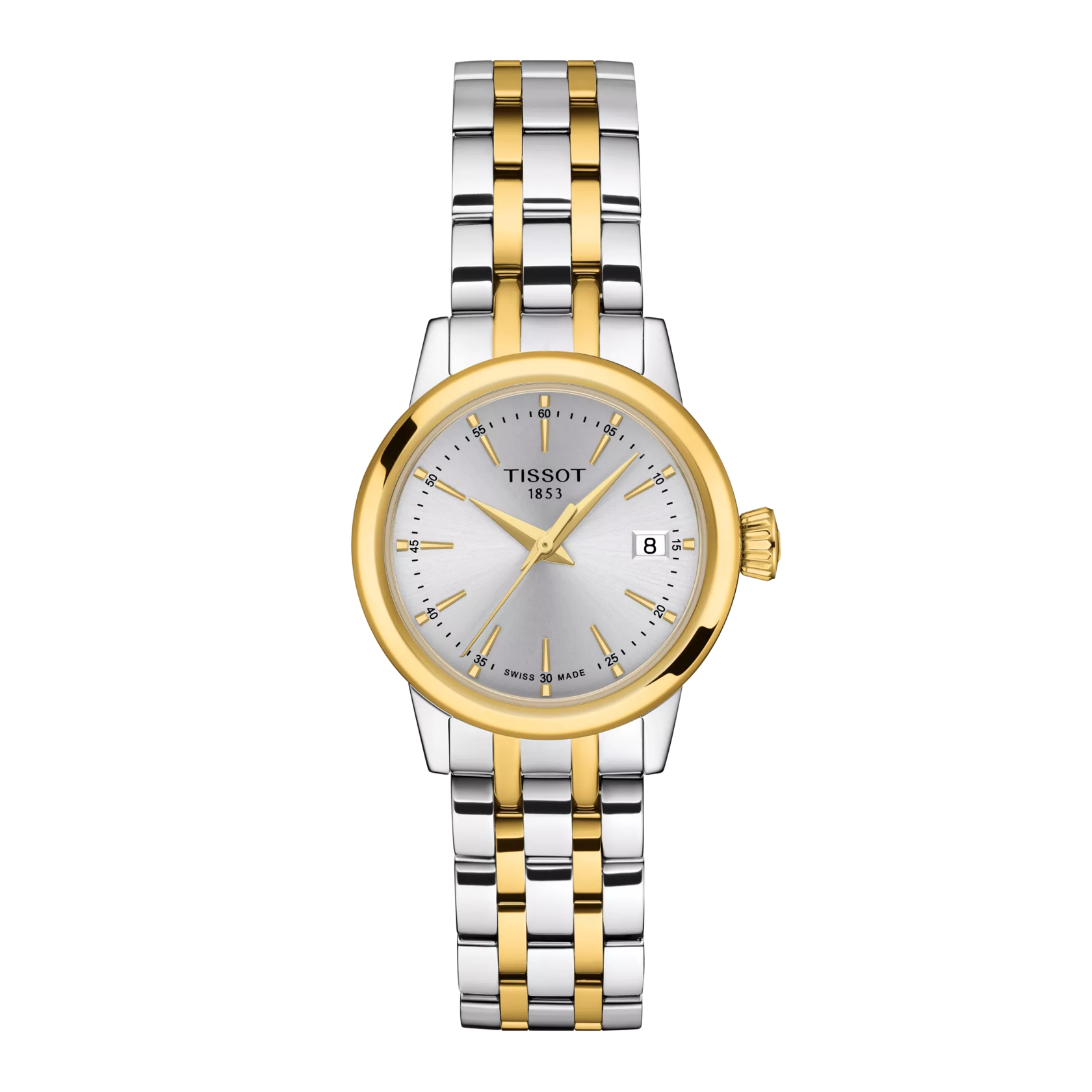 Front view of the watch Tissot Classic Dream Lady