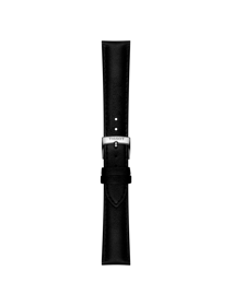 Vorderansicht von Original Tissot Synthetikarmband vegan schwarz Bandanstoss 18 mm