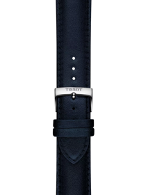 Zoom auf Original Tissot Synthetikarmband vegan blau Bandanstoss 22 mm