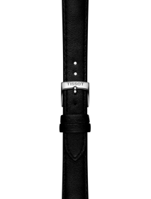 Zoom on Tissot Official Black Synthetic Strap Lugs 16 mm