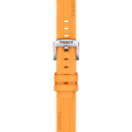 Zoom on Tissot Official Orange Silicone Strap Lugs 18 mm