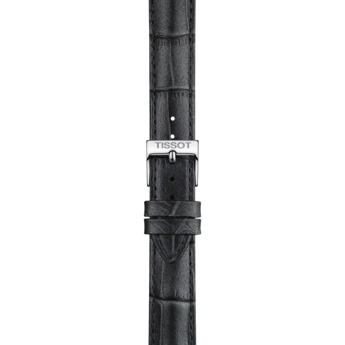 Zoom on Tissot Official Grey Leather Strap Lugs 16 mm